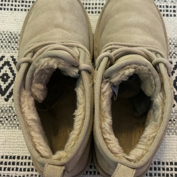 UGG Tan Ankle Boots with Warm Lining - Picture 5 of 8